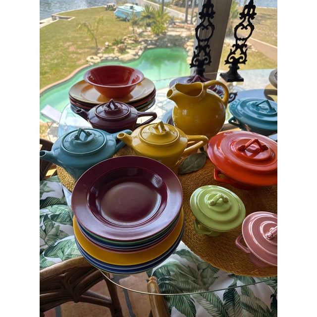 Harlequin 1940s Mid Century Modern Harlequinware - 42pcs For Sale - Image 4 of 18