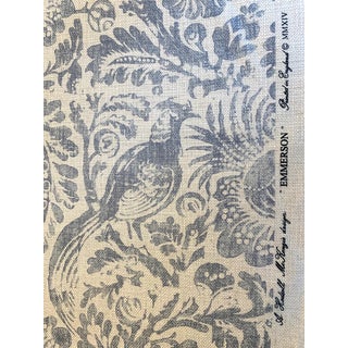 Hodsoll McKenzie "Emerson" Fabric Blue on Ivory - 4yrds For Sale