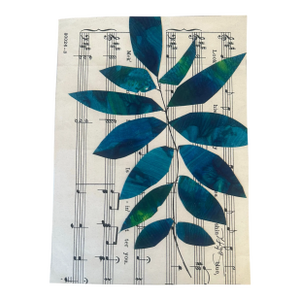 “Botanical Harmony” Original Collage by Nancy Smith