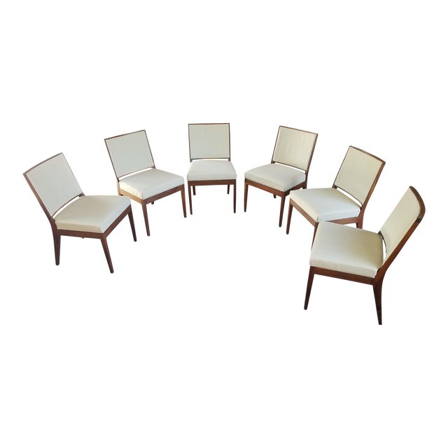 1960s Mid-Century Glenn of California Danish Chairs in Teak Wood- Set of 6 For Sale