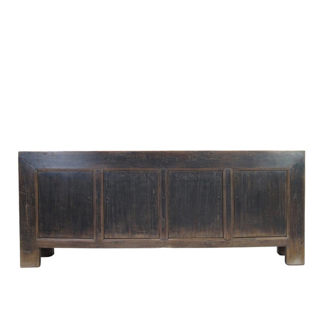 Vintage Distressed Reclaimed Wood Sideboard Cabinet 27 For Sale - Image 13 of 13