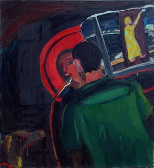 Sally Kissinger Wilt "Night Walk Figurative Joan Brown and Manuel Neri" 1960s
