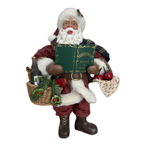 Vintage 2001 Possible Dreams Clothique Santa Figurine • a Song in His Heart