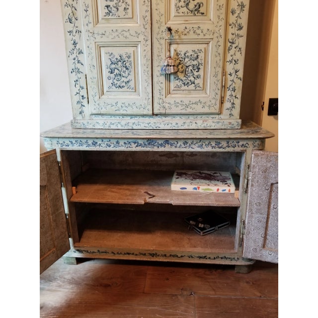 18th Century French Painted Cabinet For Sale - Image 4 of 12
