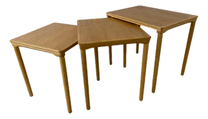 Danish Set Off Nesting Tables by E. W. Bach, 1960s, Set of 3