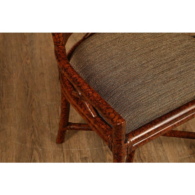 Ficks Reed Set of Four Woven Rattan Dining Chairs For Sale In Philadelphia - Image 6 of 18