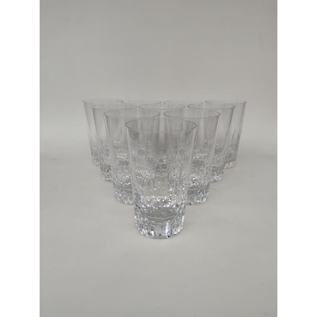 Glass Vintage Crystal Goblets from Baccarat, 1970, Set of 10 For Sale - Image 7 of 7