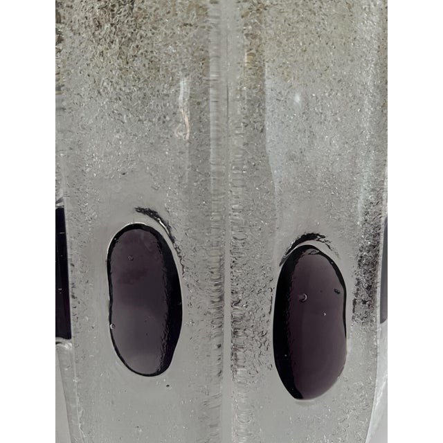 Italian Lilac Murano Glass Wall Sconces from Mazzega, 1970s, Set of 2 For Sale - Image 9 of 9