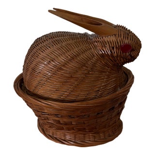 Vintage Wicker Rabbit For Sale