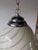 1970’s Italian Murano Glass Swirl Pendant Lamp Attributed to Venini For Sale - Image 11 of 12