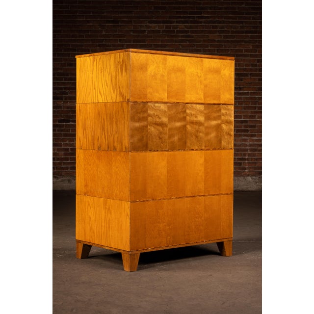 Vintage Oak Four-Stack Flat File by Mayline For Sale - Image 13 of 13