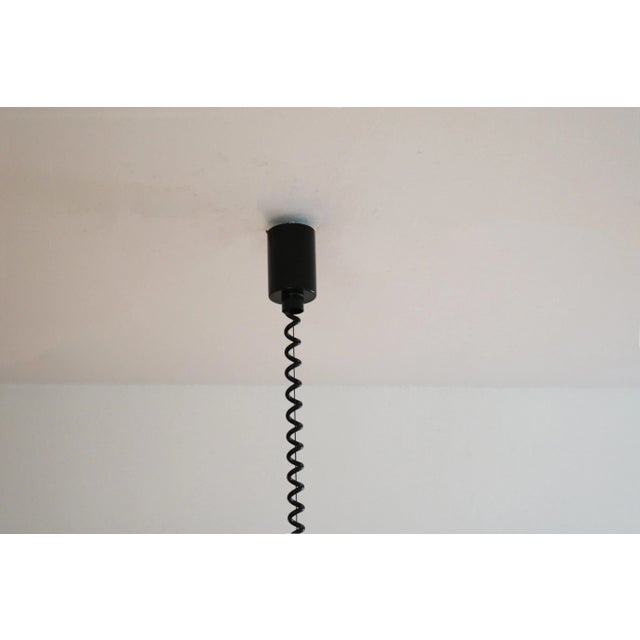 Vintage Pendant Light in Black Brass from Hillebrand Lighting, 1980s For Sale - Image 10 of 11