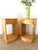 Vintage Mid-Century Modern Heywood Wakefield Pair of Airflow Nightstands in Wheat For Sale - Image 12 of 17