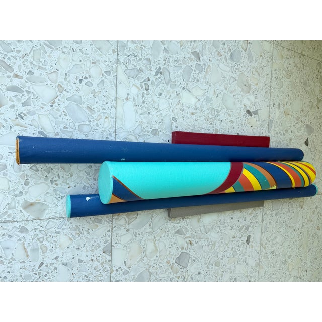 The wall sculpture is a contemporary work by the American artist Madeline Weiss (often spelled Madeleine). Based in...