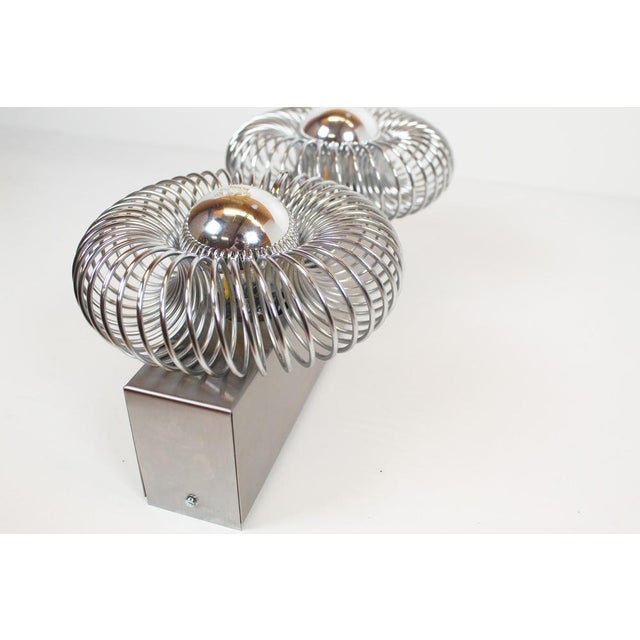 Vintage Spring Wall Lamp by Philippe Rougier for Oxar, 1970s For Sale - Image 6 of 10