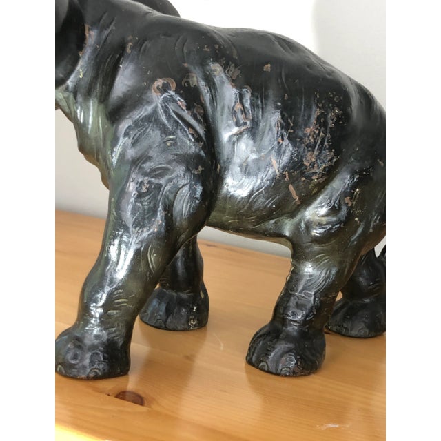 1930s Bronze Clad Elephant For Sale In Raleigh - Image 6 of 7