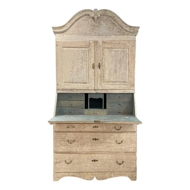 19th Century Swedish Tall Case Antique Secretaire For Sale