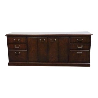 Kimball Furniture Mahogany Traditional Style 78" Office Credenza For Sale