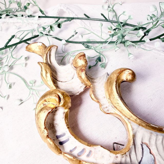 Gold Vintage Baroque Mirror, 1972 For Sale - Image 8 of 17