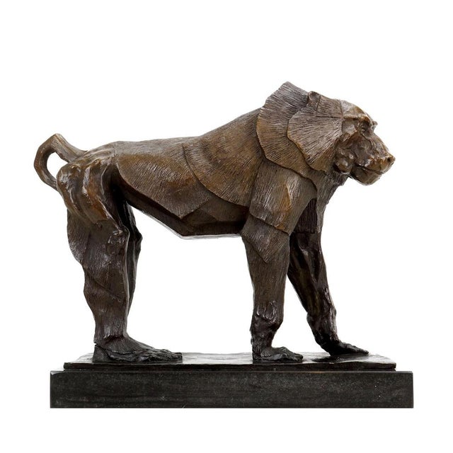 Bronze Sculpture of a Large Monkey in the style of Rembrandt Bugatti For Sale - Image 3 of 11