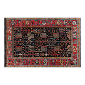 Authentic Persian Bakhtiari Red Handmade Wool Rug