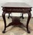 Late Victorian era 1880s solid mahogany partners desk. The desk is done in the manner of RJ Horner and has carved Lion's...