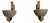 Mid-Century French Sculptural Wall Uplighters, 1950, Set of 2 For Sale