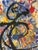 This is a fantastic Large Double-Sided Original Mixed Media Painting on Paper by Listed California Artist, Hendrik Grise...
