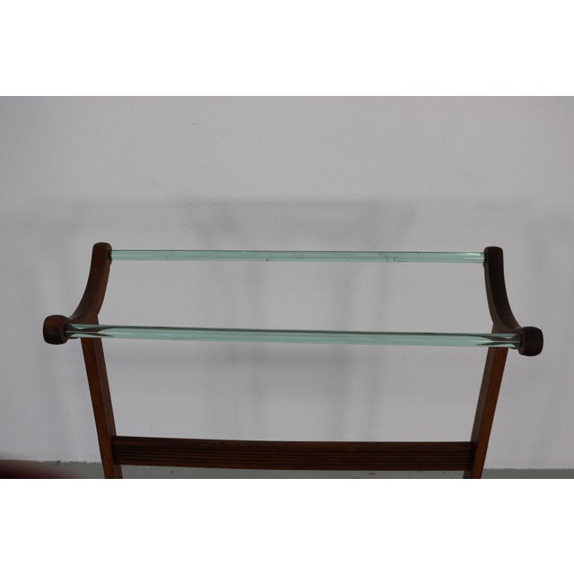 Freestanding Towel Rack in Wood with Glass Rods, 1920s For Sale - Image 16 of 18