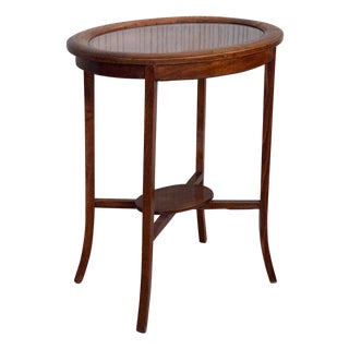 Early 20th Century Louis XVI Style Satinwood Lift Top Vitrine, circa 1900 For Sale