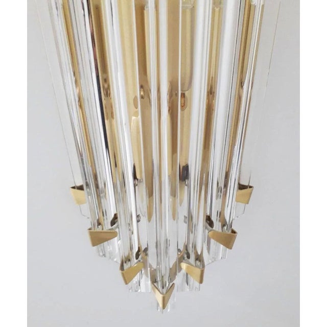 21st Century Maestoso Murano Triedri Glass Rod Sconce by Fabio LTD For Sale - Image 9 of 10