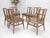 Mid 20th Century Set of 6 Tommy Parzinger Light Walnut Dining Chairs Lenor Larsen Upholstery MINT For Sale - Image 5 of 15