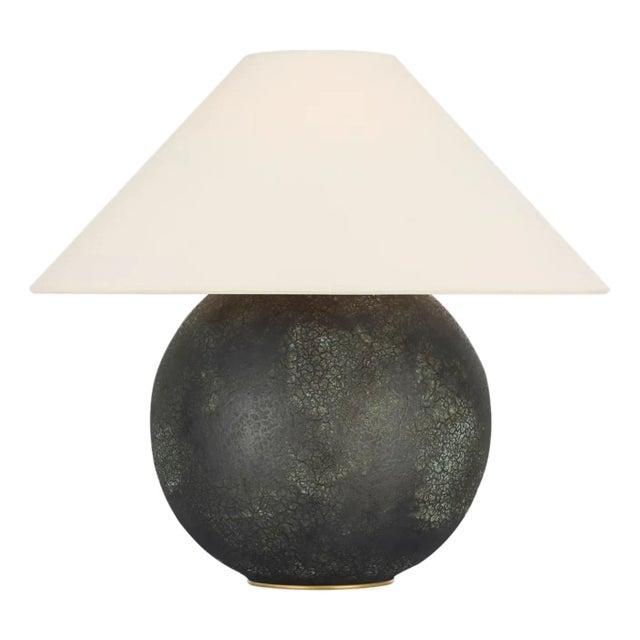 Kelly Wearstler by Visual Comfort Signature Lindo 14" Accent Lamp in Aurora with Linen Shade For Sale