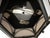Vintage Art Deco Style Geometric Flush Mount Ceiling Light Milk Glass For Sale - Image 4 of 9
