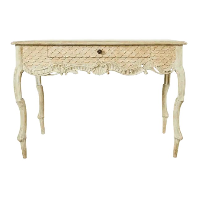 Hendrix Allardyce Rococo Style Lacquered Library Table Desk For Sale