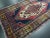 Textile Vintage Ethnic Medallion Design Turkish Red and Blue Rug For Sale - Image 7 of 11