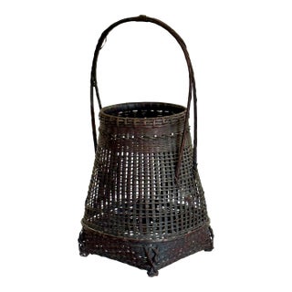 20th Century Japanese Ikebana Basket For Sale