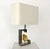 French Seashell and Nickel Chrome Frame Table Lamp For Sale - Image 10 of 10