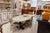 Italian Oval Florentine Dining Table With Antique White Finish For Sale - Image 4 of 5