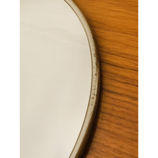 1960s Mid-Century French Round Barbers Mirror, 1950s For Sale - Image 5 of 18