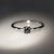 This beautiful ring features an alexandrite in 14k white Gold and four diamond accents. A dainty ring design perfect for...