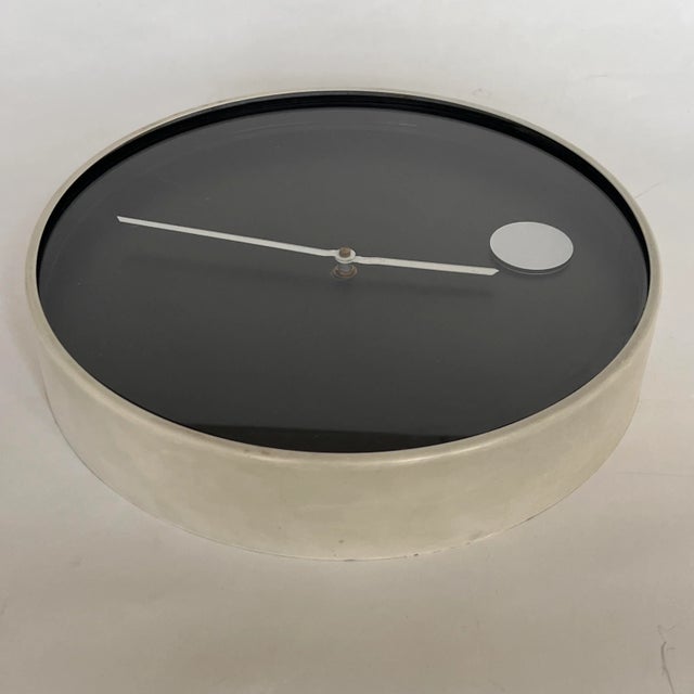 1970s Wall Clock Designed by Nathan George Horwitt From the Museum of Modern Art Design Collection 1970 For Sale - Image 5 of 11