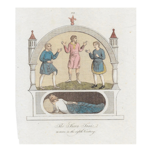 1796 Saxon Tunic Engraving From Dress & Habits of the People of England