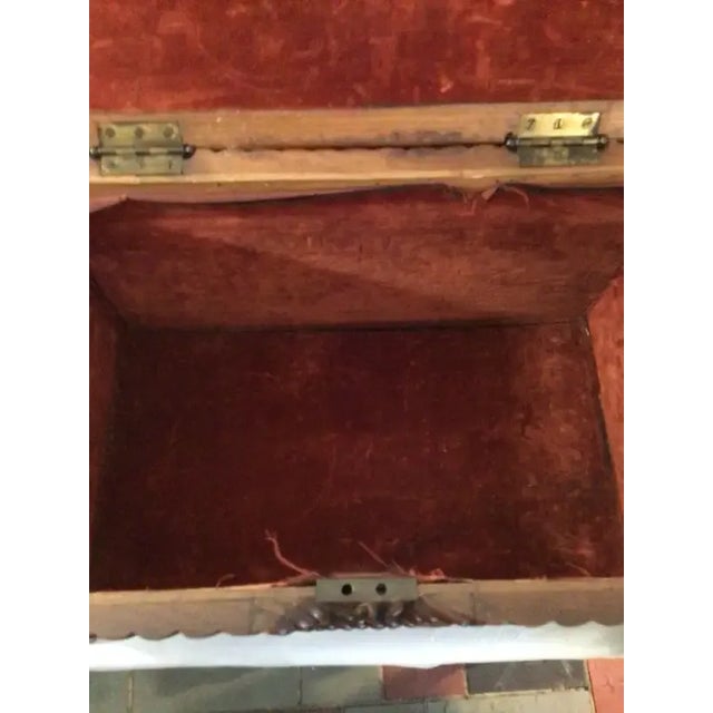 1880s Oversized Victorian Carved Wood Jewelry Box For Sale In New York - Image 6 of 13