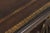 Gold Designer Metal Base Leather Top Console Table For Sale - Image 8 of 18