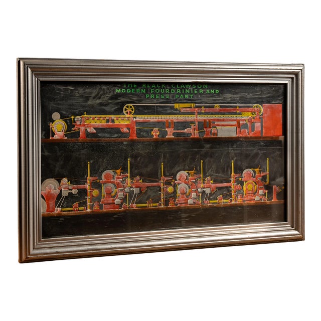 Early 20th Century Lighted Black-Clawson Sign For Sale