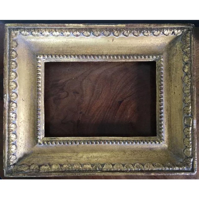 1820s French Empire Gilt Wood Picture Frame For Sale - Image 4 of 11
