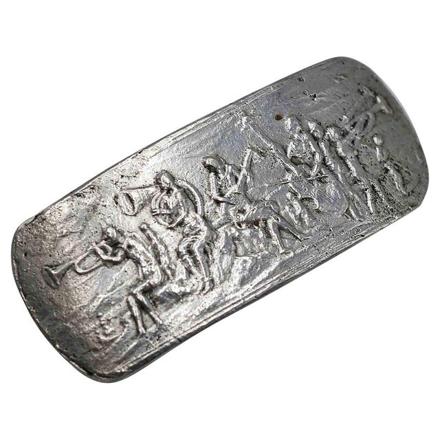 1950s Modern Silver Brooch by Mirko Basaldella, Italy, 1950s For Sale - Image 5 of 5