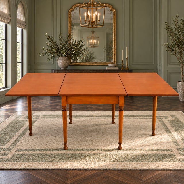 1970s Authentic Stickley Solid Wood Drop Leaf Dining Table For Sale - Image 14 of 14