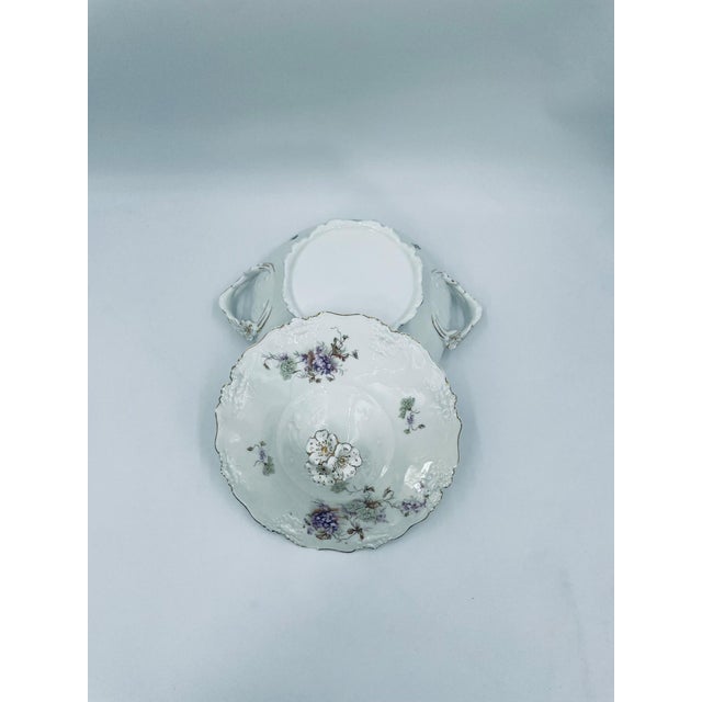 Antique Art Nouveau Porcelain Soup Tureen, 1965 For Sale - Image 13 of 15
